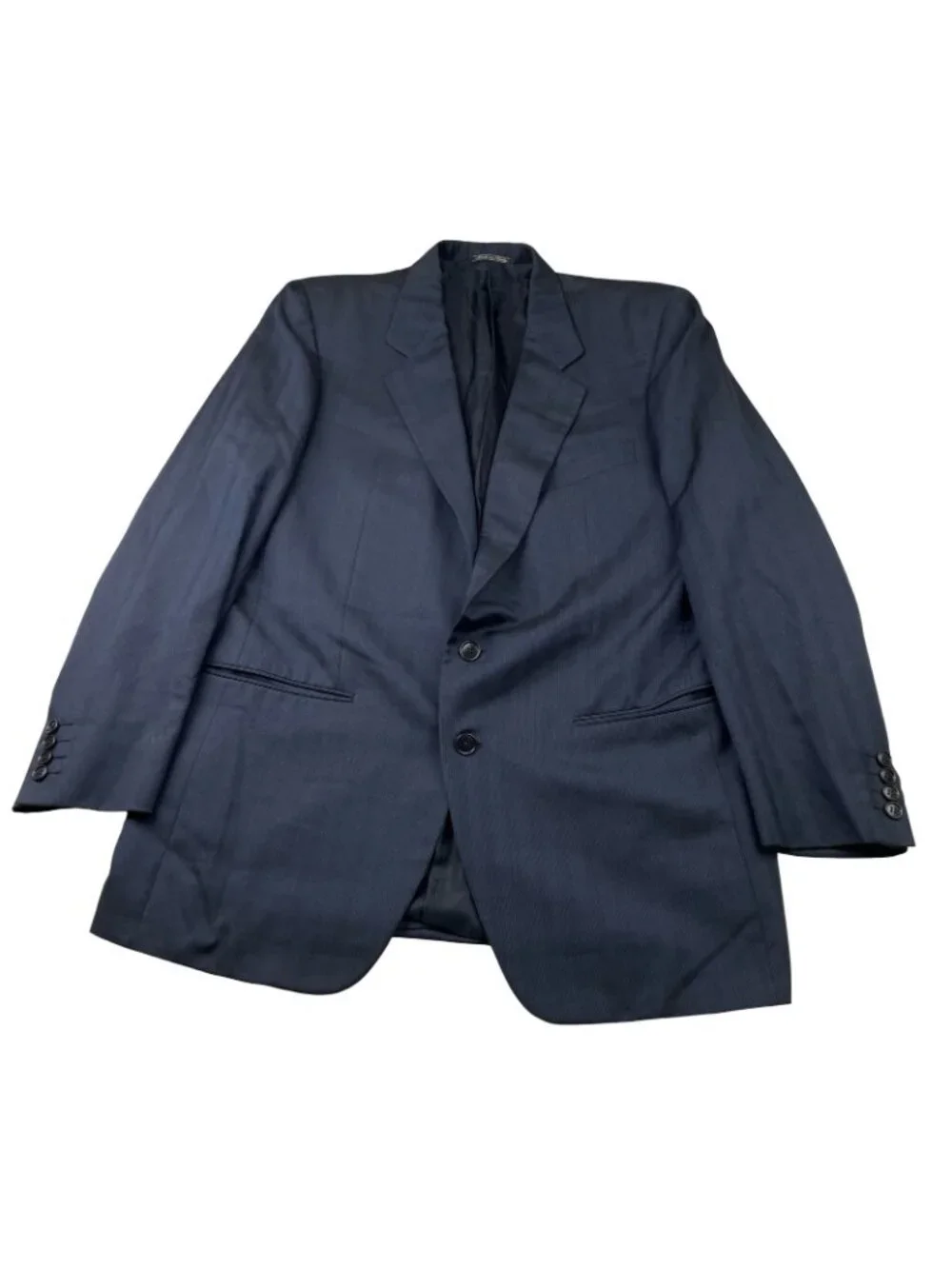 Ermenegildo Zegna Men’s Wool/Silk 2-Button Blazer Navy Blue • Italy • 42R US